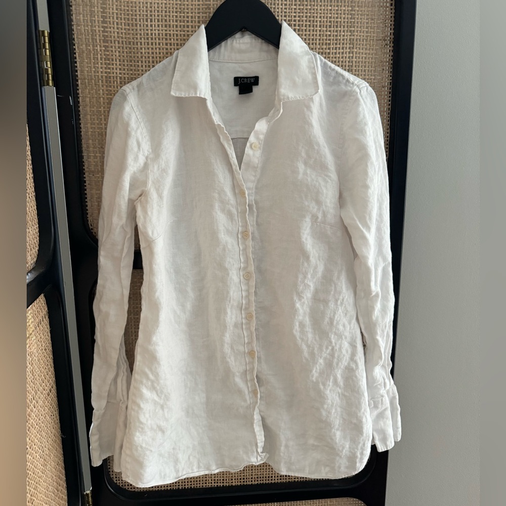 J.Crew Linen Button-Down Shirt
